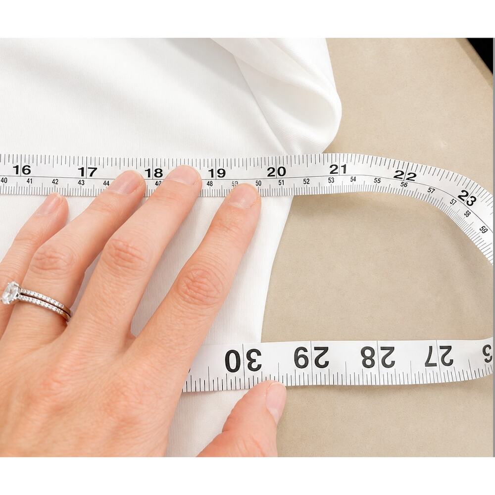 White Coastal Classic 3/4 Sleeve Womens Shirt Size L Normcore Staple Minimalist - Picture 4 of 8
